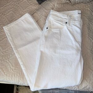 Old navy slouchy straight high waist denim pant